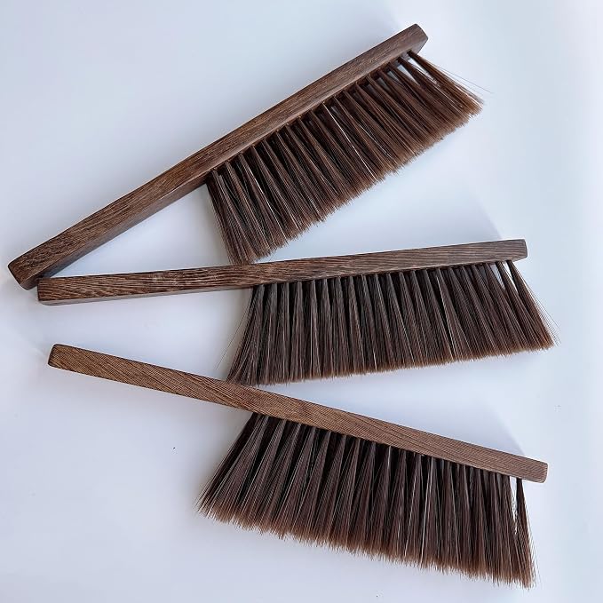 Wooden Hand Broom Brush Whisk Soft Bristle Cleaning Brush - Image 3
