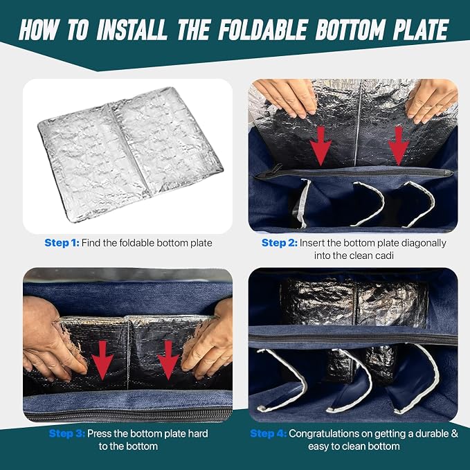 Large Rolling Cleaning Caddy Bag - Image 7