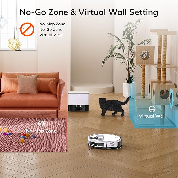 ILIFE A12 Pro Robot Vacuum and Mop Combo, Self Emptying Station - Image 5