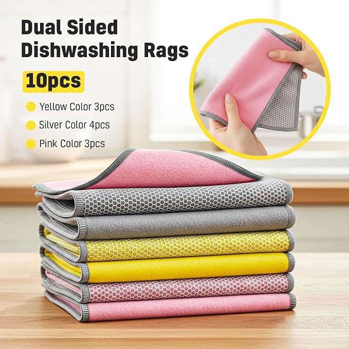 NEW 2026 | Non Scratch Wire Dishcloth | Metal Cleaning Rag - Image 2