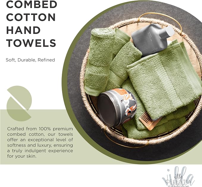 100% Cotton Wash Cloth for face & Body Set of 6, Sustainable, Highly Absorbent - Image 2