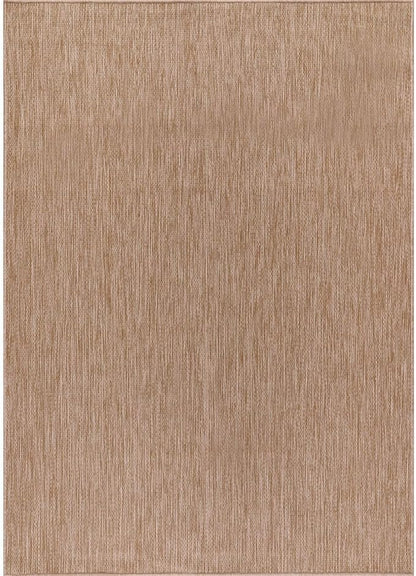 Washable Indoor Outdoor Rug 8x10 Weather Resistant Area Rugs Modern Solid Jute Rug for Porch Deck Balcony Backyard Patio Outside Carpet (8 X 10 Jute Beige)