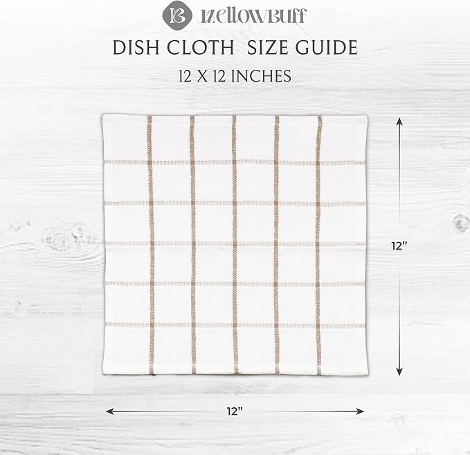 100% Cotton Terry Dish Cloth & Dish Towel, 6 Pack, Super Soft and Absorbent - Image 4