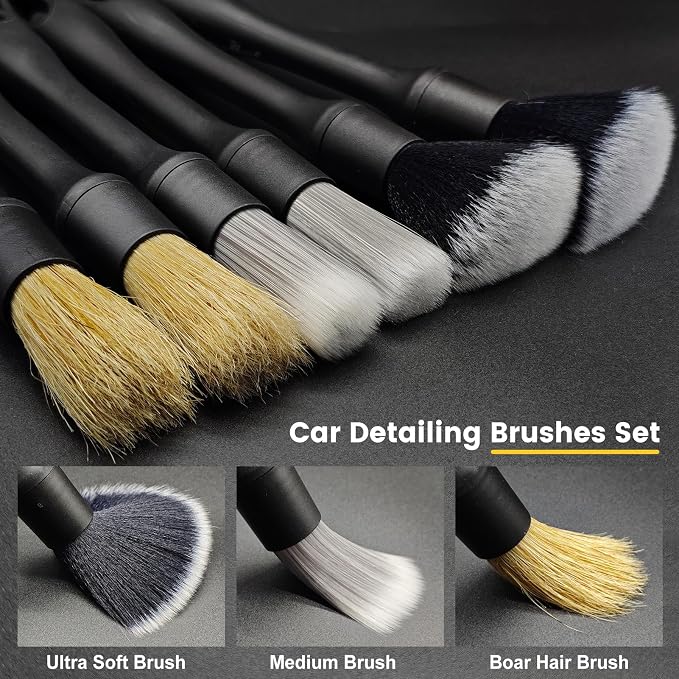 10PCS Car Detailing Brush Kit, All-in-One Interior Exterior Auto Detailing - Image 6