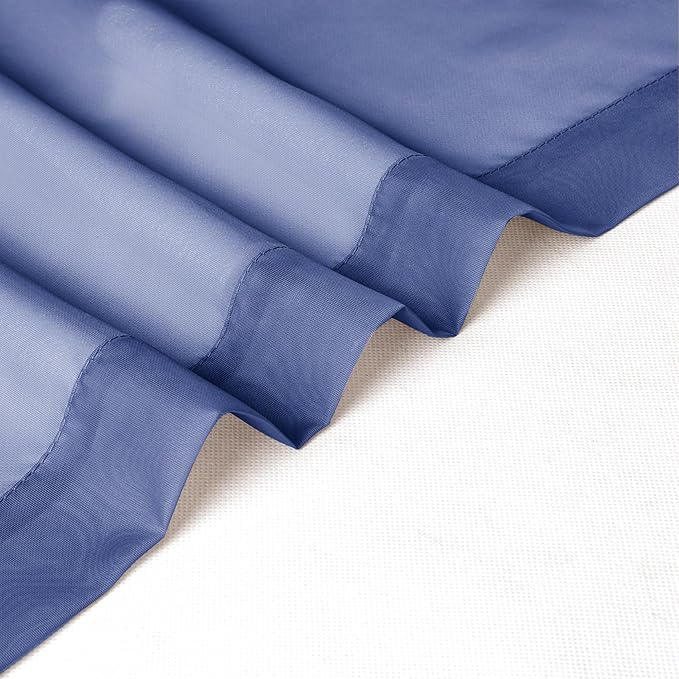 Chyhomenyc Sheer Valances for Windows 2 Pack, Small Window Curtains for Living - Image 6