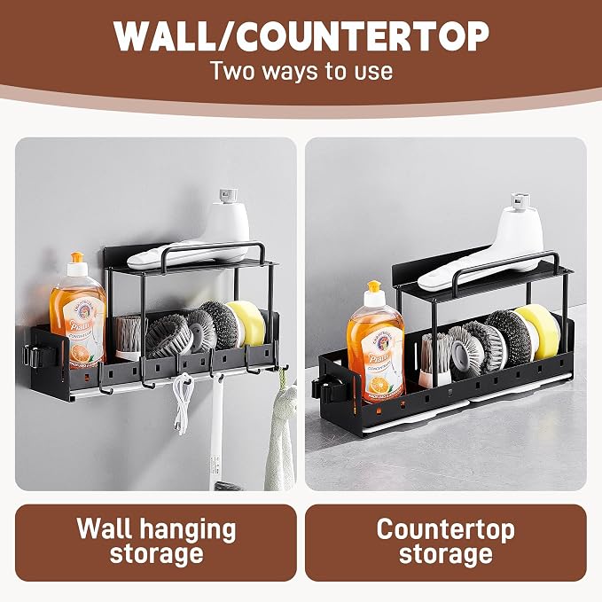 Wall-Mounted Cleaning Tool Organizer, 16.14x4.33x3.74 inches, Mop Holder - Image 4
