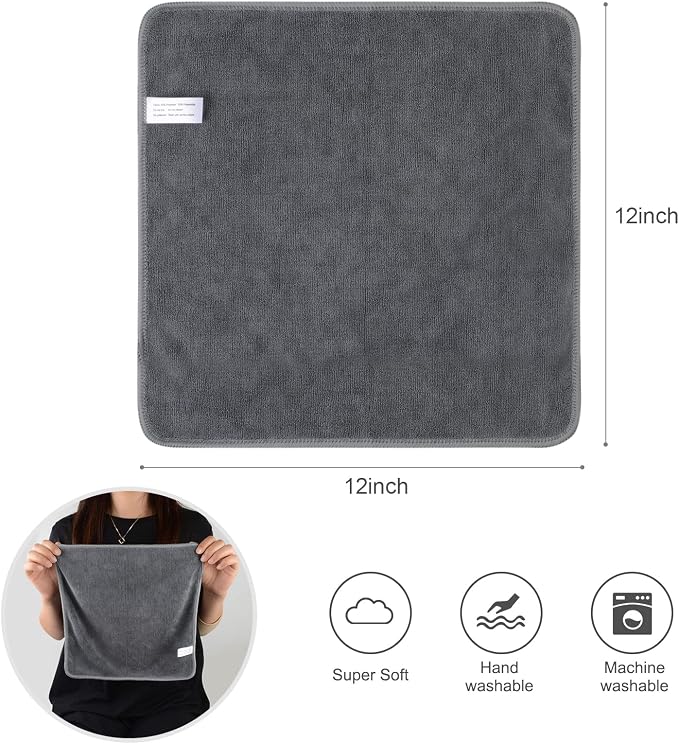 SINLAND Microfiber Cleaning Cloth Ultra Absorbent Softer Towel Reusable Cloth - Image 5