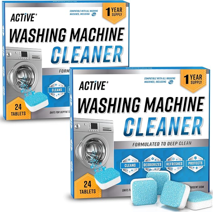 Washing Machine Cleaner Descaler 48 Pack by ACTIVE