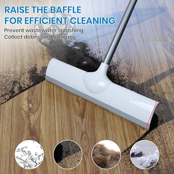 Magic Rubber Broom, Sweep and Squeegee Multifunction Household Cleaning Broom - Image 2
