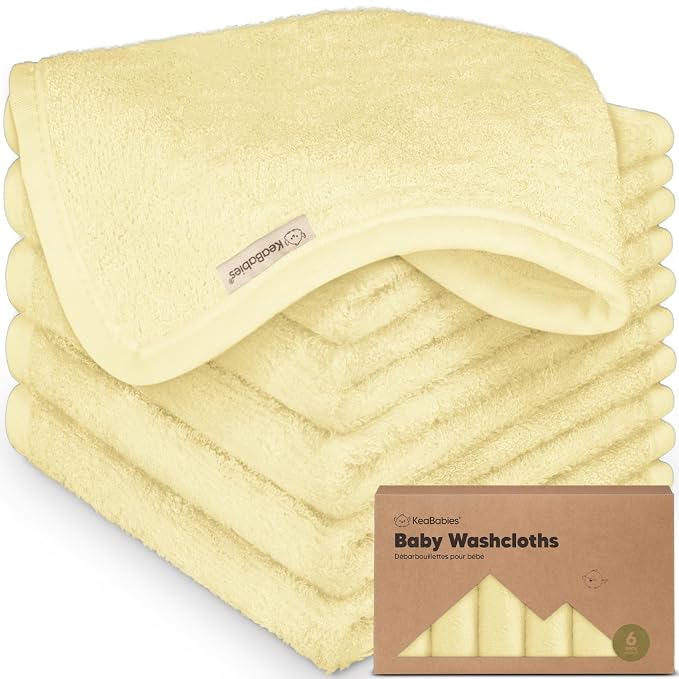 6-Pack Baby Washcloths by KeaBabies
