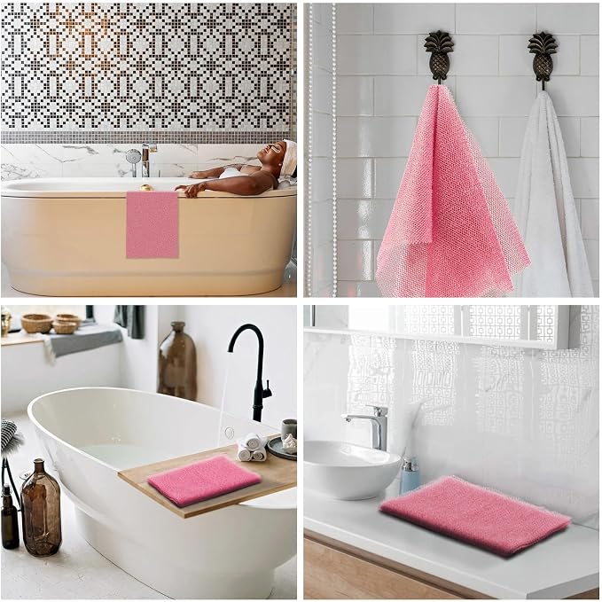 UJFQBH African Net Sponge African Net Long Net Bath Sponge Exfoliating Shower - Image 5