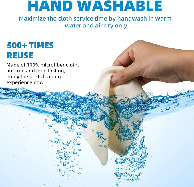 15 Pcs Glasses Cleaning Cloth Cleaner Wipes - Image 4
