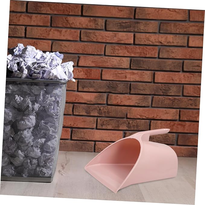 PRETYZOOM Ergonomic Handheld Dustpan Pink Long Handle Dust Pan Only - Image 3