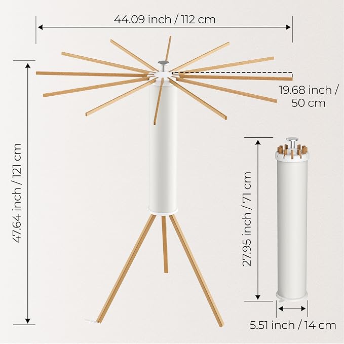 Tripod Clothes Drying Rack, Garment Rack Portable and Foldable Space Saving - Image 2