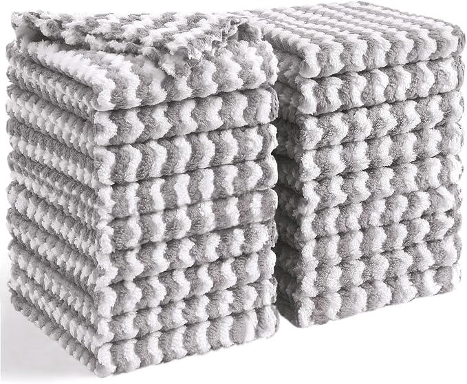 Homaxy 18 Pack Kitchen Dish Cloths, Ultra Soft and Absorbent Dish Towels by Homaxy