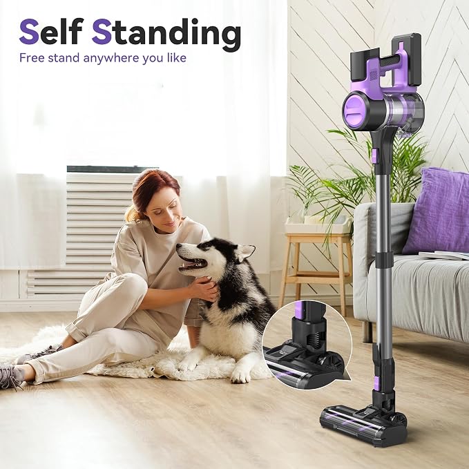 S10 Cordless Vacuum Cleaner, 55Kpa 60mins Lightweight Stick Vacuum - Image 4