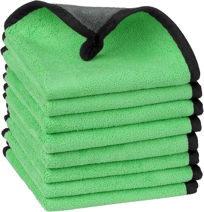 uxcell Car Cleaning Cloths, 8 Pack Soft Premium Microfiber Towels by uxcell