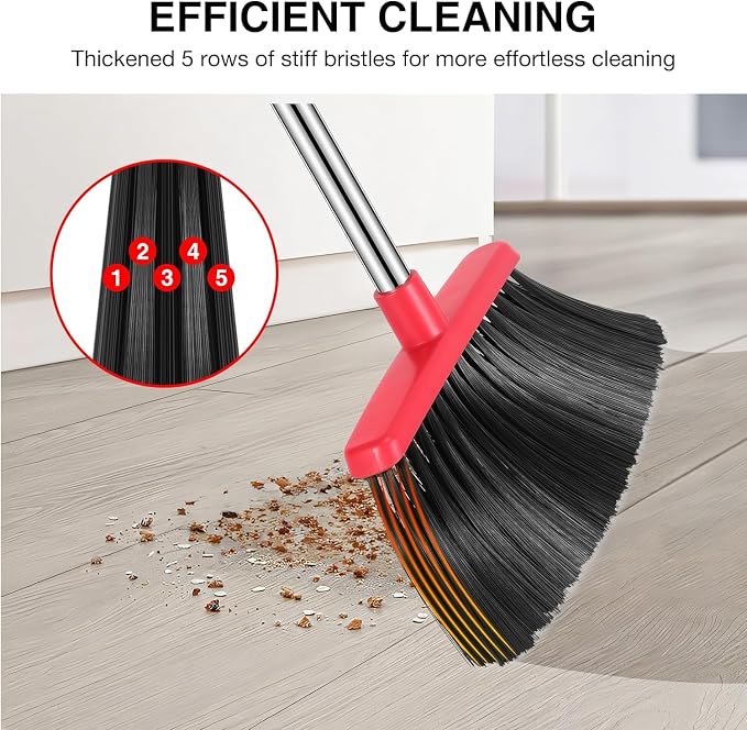 Broom and Dustpan Set – Upright Standing Broom - Image 8