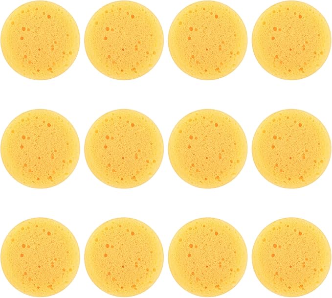 12PCS Kitchen Sponges for Washing Dishes Round Natural Cleaning Sponge by Unknown