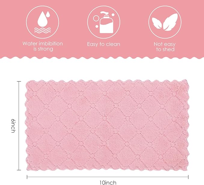 22 Pack Kitchen Dish Cloths, Reusable Dish Towels, Nonstick Oil Washable Fast - Image 2