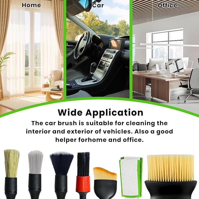 11 Pcs Car Interior Detailing Brush Set, Car Interior Soft Cleaning Brush - Image 4