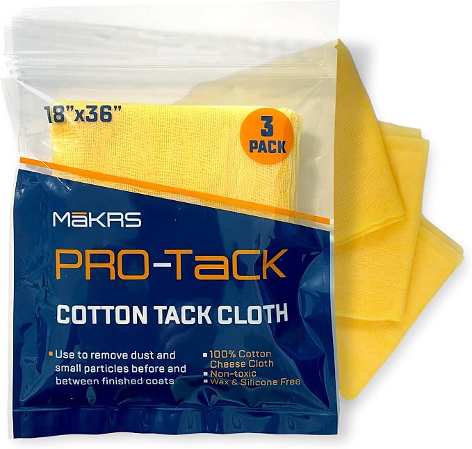 MāKRS 18" x 36" Pro-Tack Tack Cloth, Remove and Trap Dust Particles, 100% Cotton by MaKRS