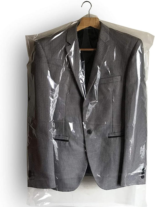 100 PCS Dry Cleaner Bags Plastic Clear 35.4 Inches Can be Hung Transparent by ANHIOK