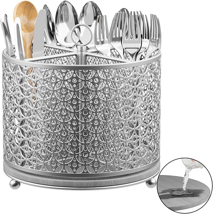 Rotating Utensil Holder for Kitchen by OVICAR
