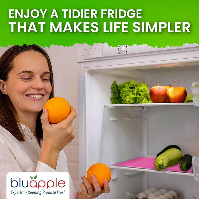 Bluapple FreshMats, Refrigerator Bin Liner, Fridge Drawer Mats, Crisper Life - Image 6