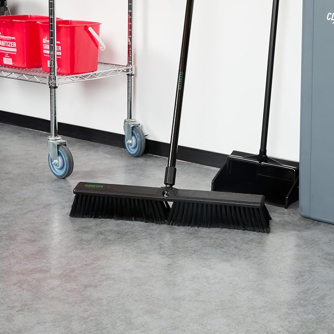 Restaurantware-BROOM HEAD ONLY: Clean Tek Professional 23.62-Inch Push Broom - Image 4
