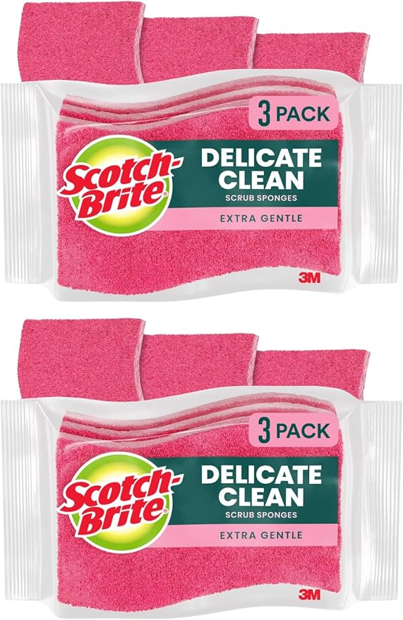 Scotch-Brite Delicate Care Scrub Sponges, Non-Stick Cookware by 3MIndustrial