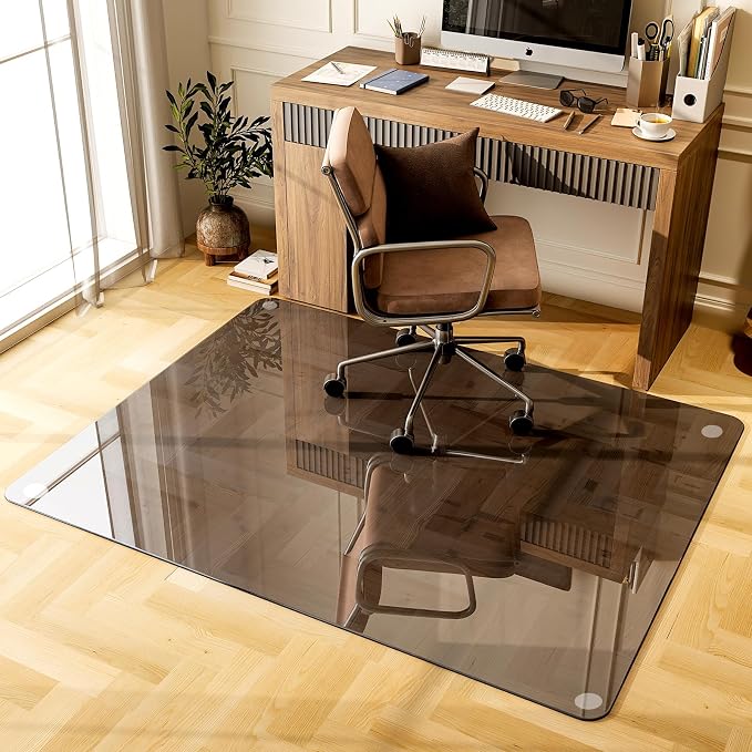 GLSLAND 46" × 55" Chair Mat – Durable Office Chair Mat on Carpet - Image 2