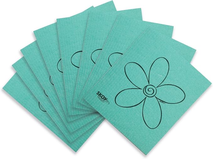Skoy Cloth, Reusable Cleaning Cloths, Planet-Friendly, Dishwasher and Dryer-Safe by Skoy
