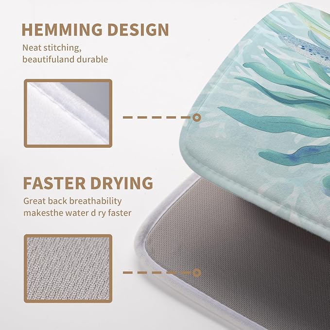 Summer Coastal Dish Drying Mats - Image 4