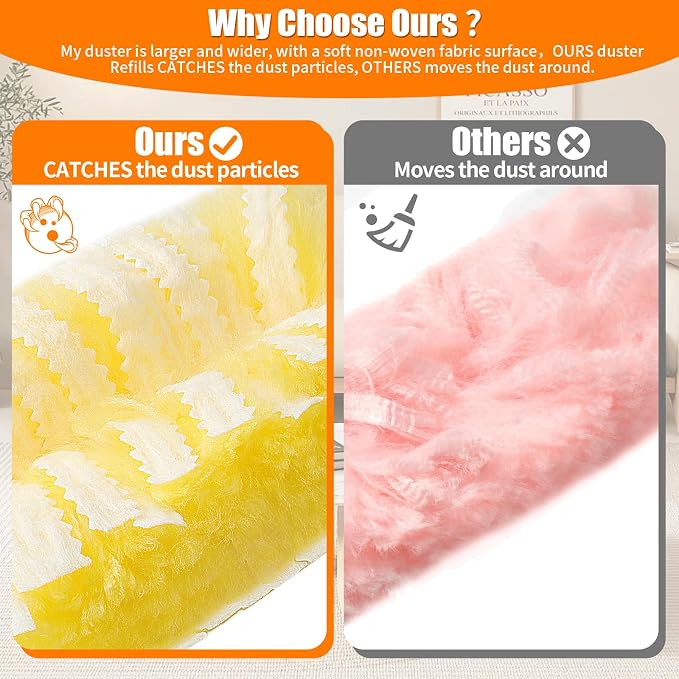 40 Count 360° Heavy Duty 2 Sided Duster Refills Compatible - Image 5