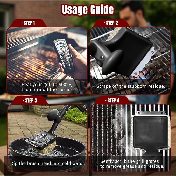 Grill Brush Bristle Free with Aramid Fiber - Image 6