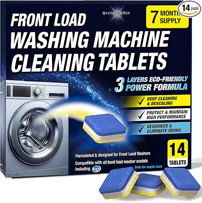 Washing Machine Cleaner Tablets 14 Pack by SHIMMERIX
