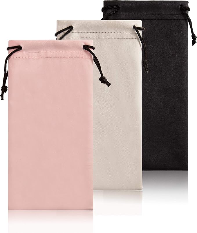 TRIUMPH VISION Soft Eyeglass Pouch 3 Pack by TRIUMPHVISION