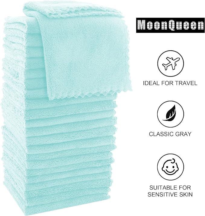 MOONQUEEN Ultra Soft Premium Washcloths Set - Image 6