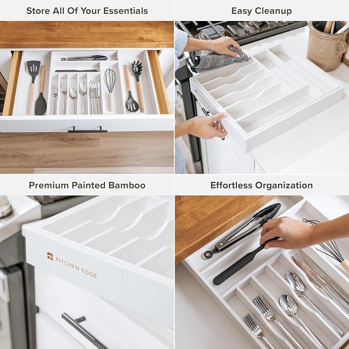 KitchenEdge Premium Silverware, Flatware and Utensil Organizer - Image 3