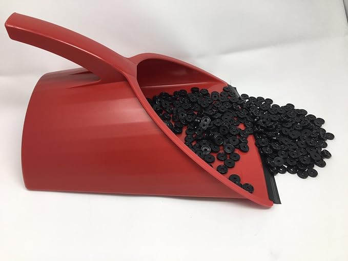 Handy Pan- RED - Large Capacity Recycled Plastic Heavy Duty Dust Pan! Made in - Image 4
