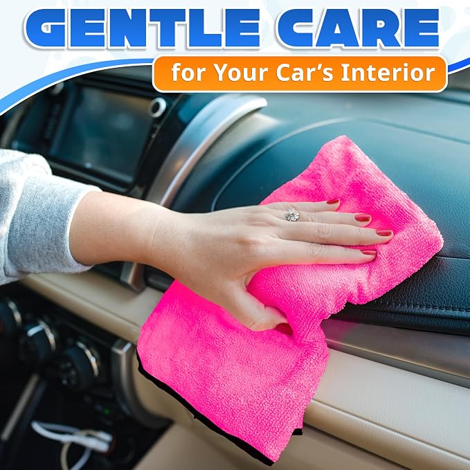 5 Pcs Thick Microfiber Cleaning Cloth – Dual-Layer Cleaning Rags, High-Tensile - Image 6