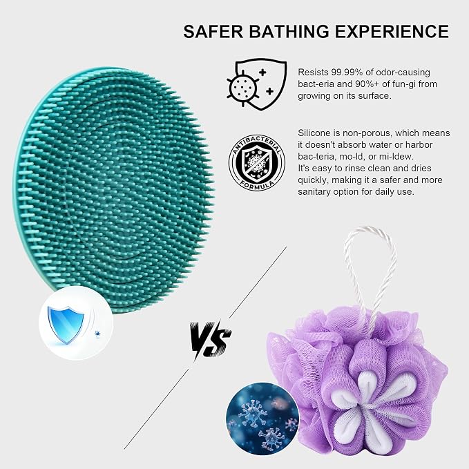 INNERNEED Food Grade Silicone Body Scrubber Gentle Exfoliating Brush - Image 6