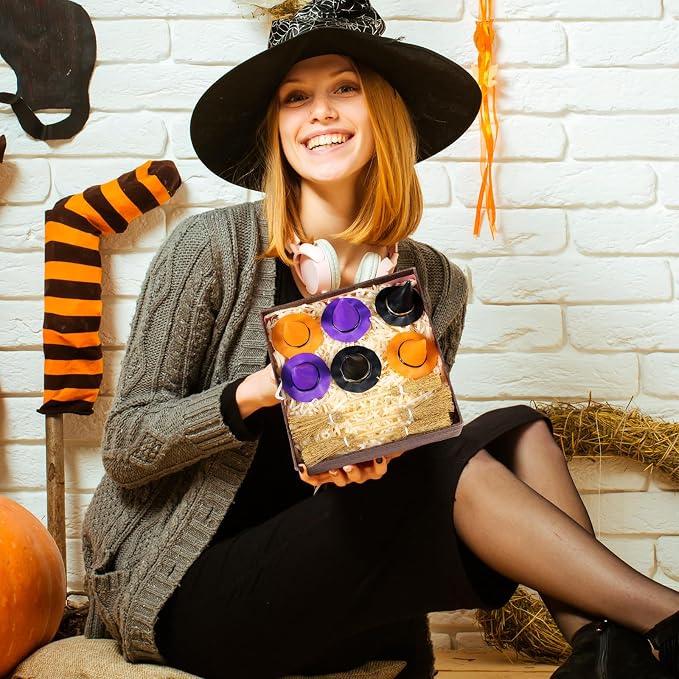 48 Pcs Mini Witch Hats and Broom - Image 7