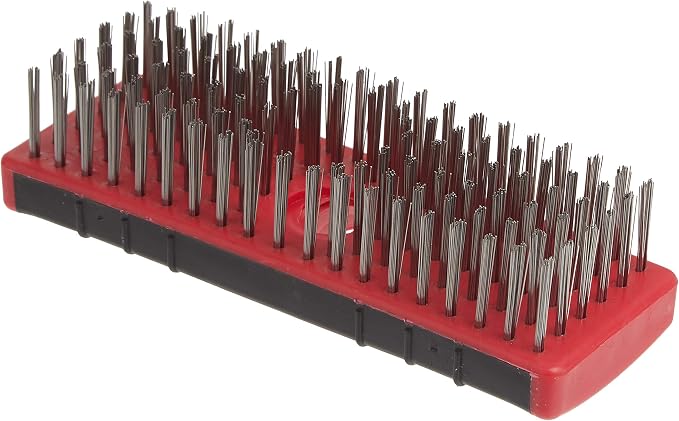 Red Devil 4166 7-Inch Soft Grip Stainless Steel Scrub Brush - Image 3