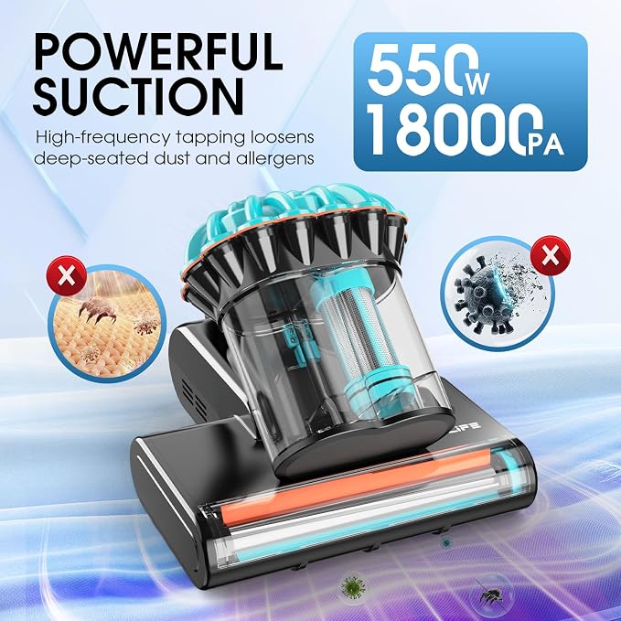 Belife M8 Mattress Vacuum Cleaner, Anti-allergen Bed Vacuum Cleaner - Image 2
