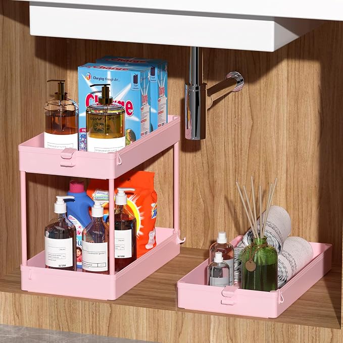 SPACEKEEPER Rolling Storage Cart 3 Tier, Bathroom Cart Organizer Laundry Room - Image 5
