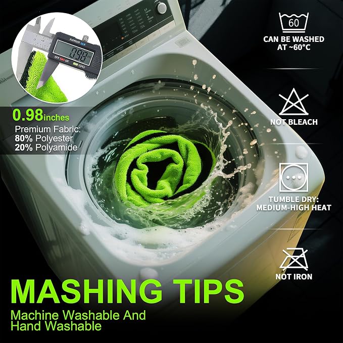 1400 GSM Car Drying Towel-48’’x24’’Extra Large Super Absorbent Twisted-Loop - Image 7