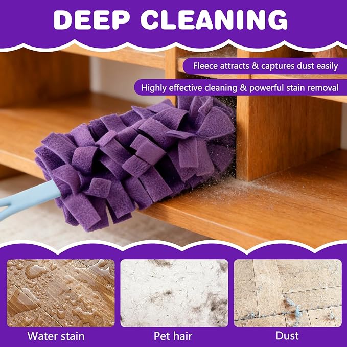 Duster Refill Reusable Fleece Duster Refills, Washable 360° Heavy Duty Dusters - Image 6