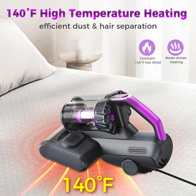 winterbear Mattress Vacuum Cleaner, 17Kpa Suction 500W High Power Handheld - Image 4